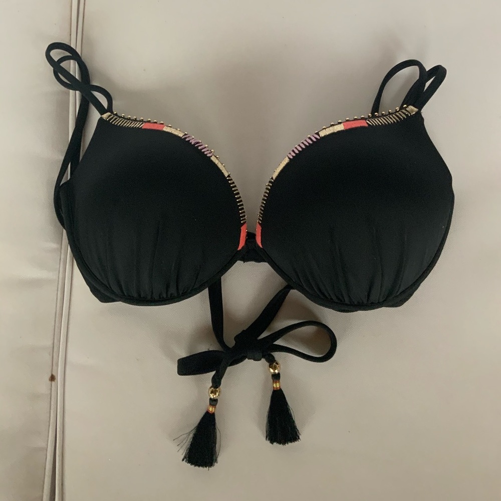 Embellished Victoria Secret push-up swimsuit top